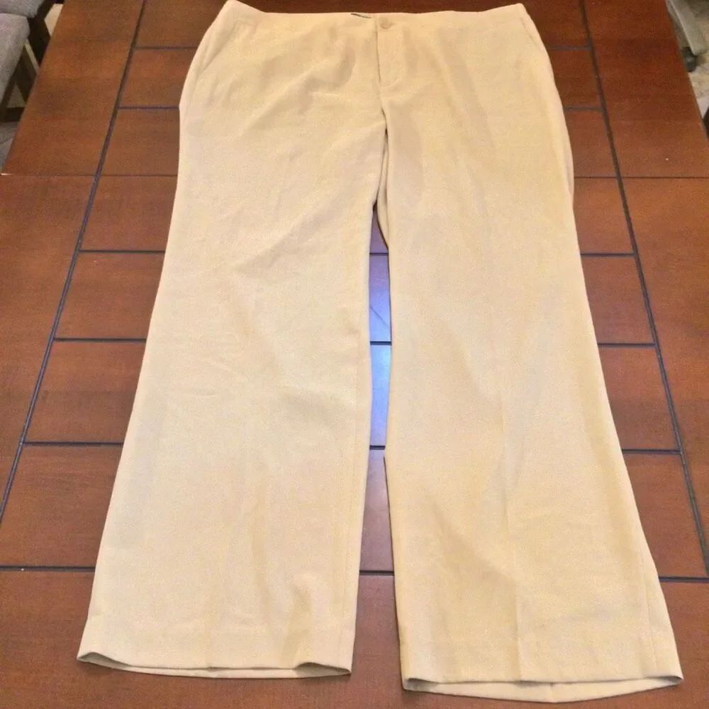 Ralph Lauren tan wide leg Green label pants 18w